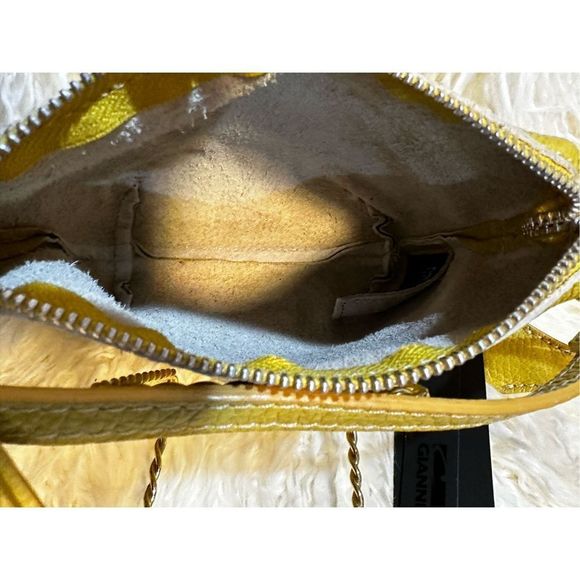 Gianni Chiarini Yellow Mustard Leather mini bag - Picture 10 of 13